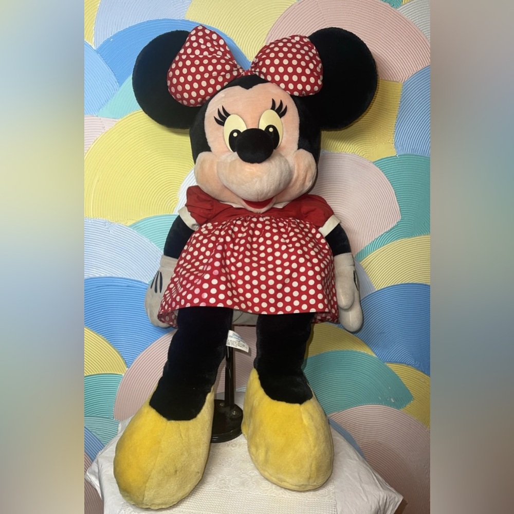 Disneyland Minnie Mouse 30 Plush Stuffed Animal Toy Walt Disney World Vintage 70